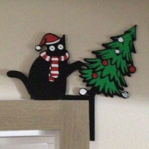 Festive Cat 3D Accent